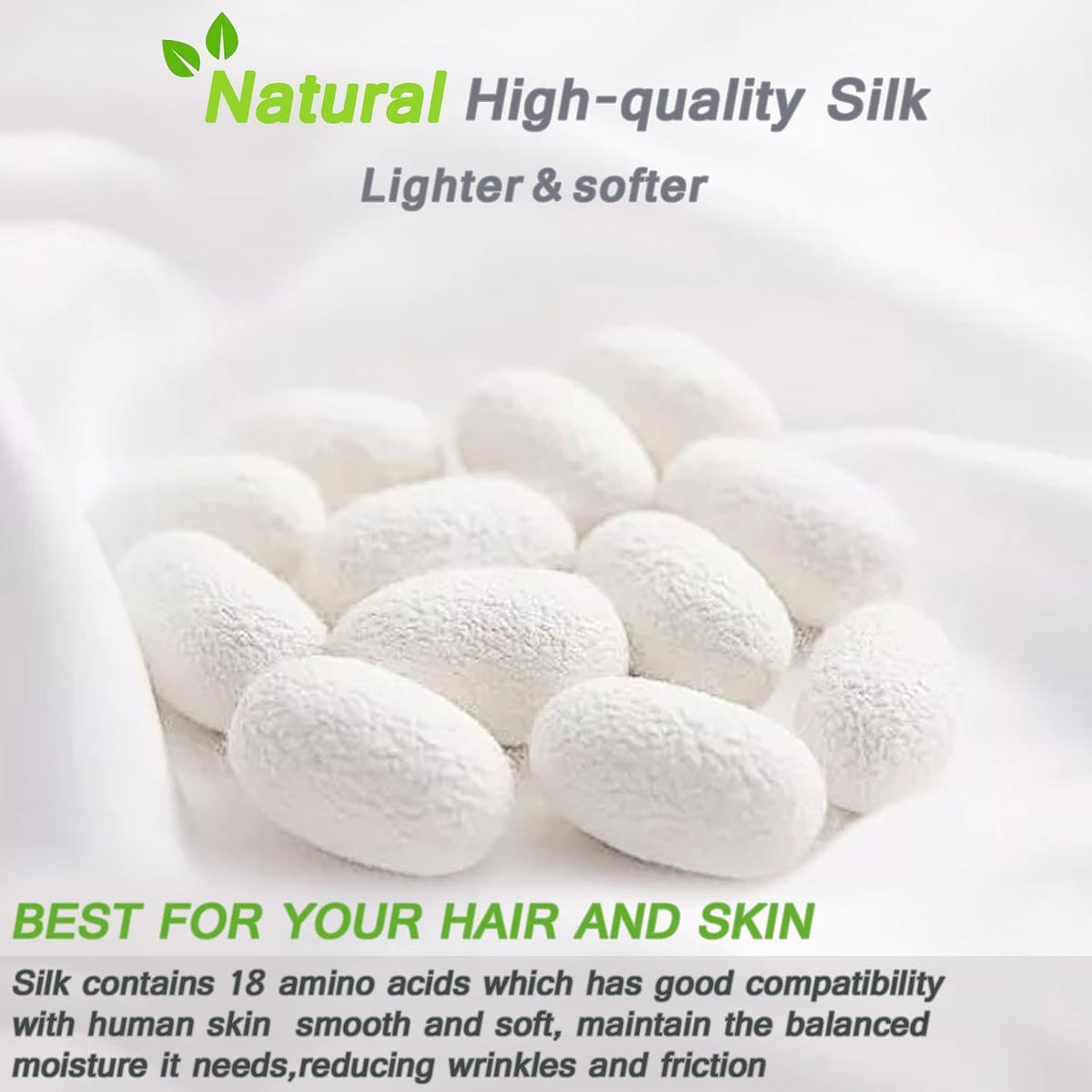 100% Pure Mulberry Silk Pillowcase Standard Size for Hair and Skin,Yellow Real Silk Pillow Cases with Zipper,Soft and Cooling,Both Sides Natural Slip Silk,Floral Print,1pc(20"x26", Pattern5)